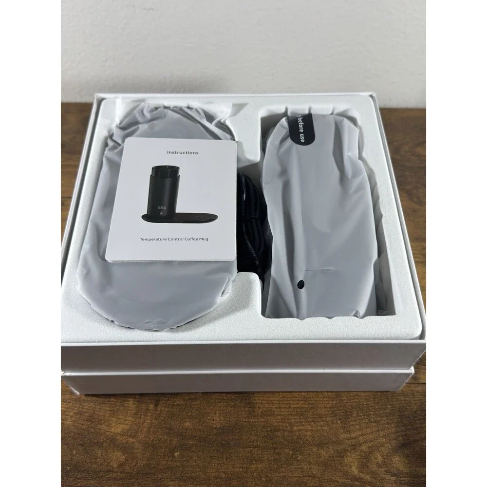 Temperature Control Heated Coffee Mug Self Heating App 12 Oz W/ Phone Charger